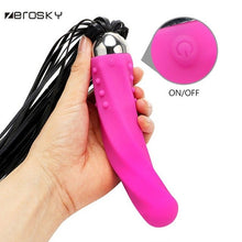 Load image into Gallery viewer, Zerosky Silicone Vibrator Sex Toys for Women Sex Bondage flirt Sex Whip for Adult Games Spanking Vibrator Sex Toys 2017 New