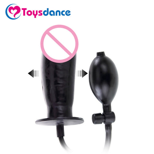 Toysdance Sex Products For Women Maximum 5.5cm Diameter Bigger Joy Inflatable Dildo Realistic Penis Anal Plugs With Pump Sex Toy